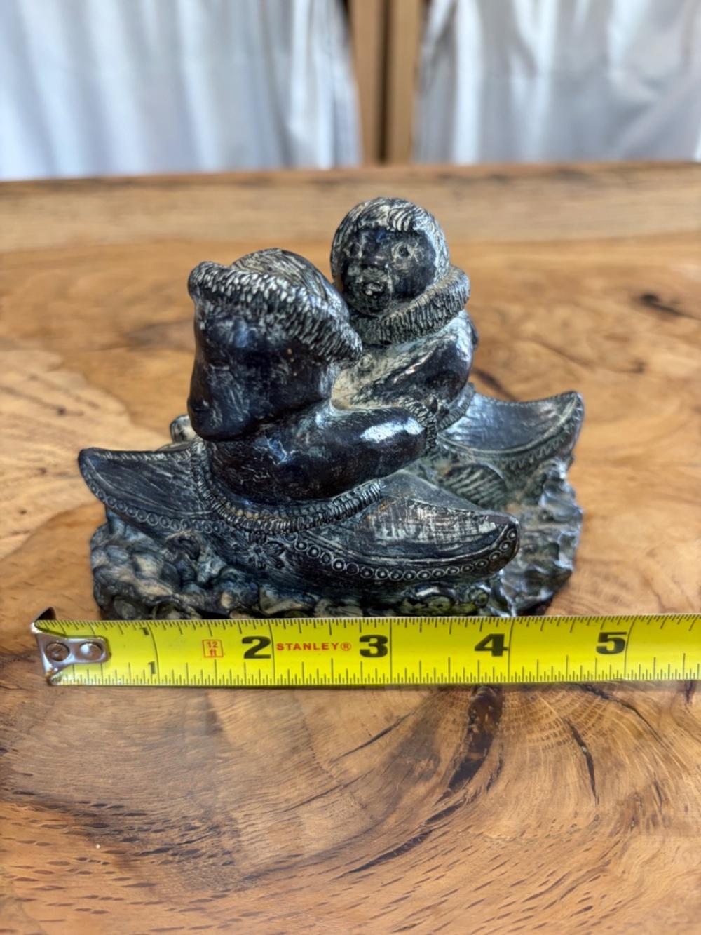 Vintage Wolf Original Hand-Carved Soapstone Inuit Sculpture – Canada 🌊 🩵